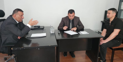Nərimanov rayonunda müvəqqəti yaşayan Xocalı sakinlərinin səyyar görüş-qəbulu keçirilmişdir