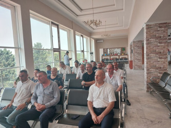 Xəzər rayonunun Mərdəkan qəsəbəsində müvəqqəti məskunlaşmış Xocalı rayon sakinlərinin səyyar görüş-qəbulu keçirilmişdir