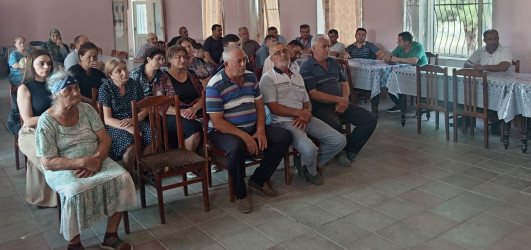 Mingəçevir şəhərində müvəqqəti olaraq məskunlaşmış Xocalı rayon sakinlərinin səyyar görüş-qəbulu keçirilmişdir
