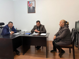 Nərimanov rayonunda müvəqqəti yaşayan Xocalı rayon sakinlərinin səyyar görüş-qəbulu keçirilmişdir