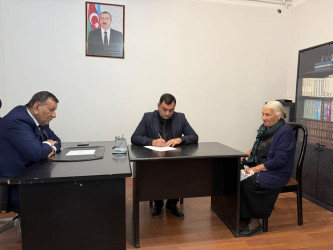 Nərimanov rayonunda yaşayan Xocalı rayon sakinlərinin səyyar görüş-qəbulu keçirildi