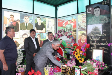 Şəhidin doğum günündə məzarı və ailəsi ziyarət olundu