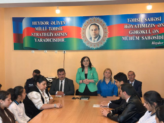 “Narkomanlığa və narkotik vasitələrin qanunsuz dövriyyəsinə qarşı mübarizə”, "Erkən nikah və onun fəsadları", “Məişət zorakılığına qarşı mübarizə” mövzularında silsilə maarifləndirici tədbirlər davam edir