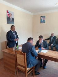 Goranboy rayon Yuxarı Ağcakənd qəsəbəsində müvəqqəti məskunlaşmış Xocalı rayon sakinlərinin səyyar görüş-qəbulu keçirilmişdir.