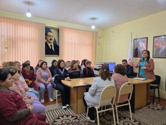 "Uşaqların doğulanadək cins seçiminin qarşısının alınması" mövzusunda maarifləndirici tədbir keçirilmişdir.