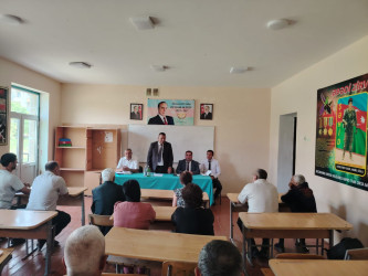 Ağcabədi rayonunda müvəqqəti məskunlaşmış Xocalı rayon sakinlərinin səyyar görüş-qəbulu keçirilmişdir
