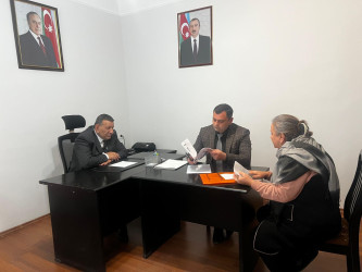 Nərimanov rayonu Bakuvi-20 ünvanında yaşayan Xocalı rayon sakinlərinin səyyar görüş-qəbulu keçirilmişdir