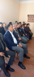 Goranboy rayon Yuxarı Ağcakənd qəsəbəsində müvəqqəti olaraq yaşayan Xocalı rayon sakinlərinin səyyar görüş-qəbulu keçirilmişdir