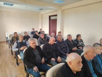 Bərdə rayonunda müvəqqəti məskunlaşmış Xocalı rayon sakinlərinin səyyar görüş-qəbulu keçirilmişdir.