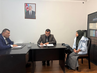 Nərimanov rayonunda müvəqqəti yaşayan Xocalı rayon sakinlərinin səyyar görüş-qəbulu keçirilmişdir