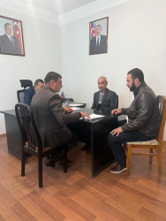 Bakı şəhərində müvəqqəti məskunlaşmış Xocalı rayon sakinlərinin səyyar görüş-qəbulu keçirilmişdir.