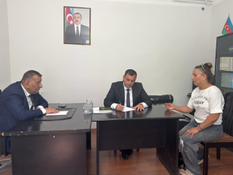 Bakı şəhəri Nərimanov rayonunda  müvəqqəti olaraq yaşayan Xocalı rayon sakinlərinin səyyar görüş-qəbulu keçirilmişdir