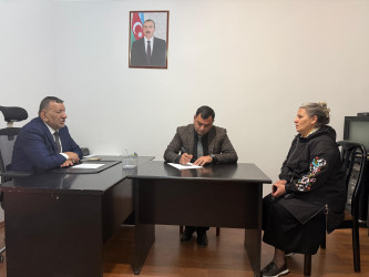 Nərimanov rayonunda müvəqqəti yaşayan Xocalı rayon sakinlərinin səyyar görüş-qəbulu keçirilmişdir