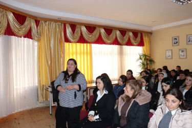“Təhlükəsiz ailə güclü cəmiyyət deməkdir” mövzusunda maarifləndirici tədbir keçirilmişdir