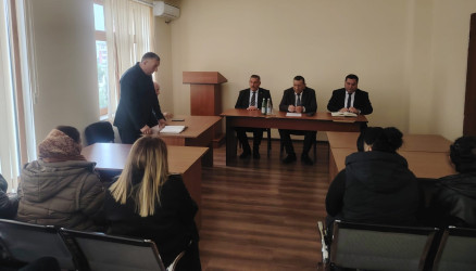 Tərtər rayonu Şıxarx qəsəbəsində yaşayan Xocalı rayon sakinlərinin səyyar görüş-qəbulu keçirilmişdir