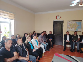 Goranboy rayonu Börü qəsəbəsində müvəqqəti olaraq yaşayan Xocalı rayon sakinlərinin səyyar görüş-qəbulu keçirilmişdir