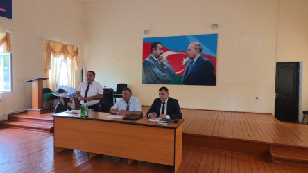 Aşağı Ağcakənd qəsəbəsində yaşayan Xocalı rayon sakinlərinin səyyar görüş-qəbulu keçirilmişdir