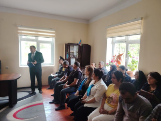 Goranboy rayonu Börü qəsəbəsində müvəqqəti olaraq yaşayan Xocalı rayon sakinlərinin səyyar görüş-qəbulu keçirilmişdir