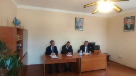 Şəki rayonunda müvəqqəti olaraq yaşayan Xocalı rayon sakinlərinin səyyar görüş-qəbulu keçirilmişdir