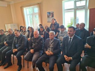 Şəki rayonu Hacı Çələbixan qəsəbəsində müvəqqəti məskunlaşmış Xocalı rayon sakinlərinin səyyar görüş-qəbulu keçirilmişdir