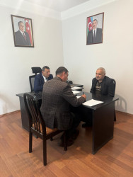 Bakı şəhərində müvəqqəti məskunlaşmış Xocalı rayon sakinlərinin səyyar görüş-qəbulu keçirilmişdir.