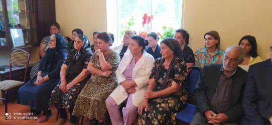 Goranboy rayonunun Börü qəsəbəsində müvəqqəti məskunlaşmış Xocalı rayon sakinlərinin səyyar görüş-qəbulu keçirilmişdir