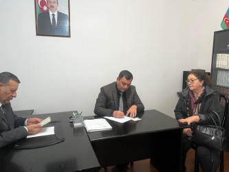 Nərimanov rayonu Bakuvi-20 ünvanında yaşayan Xocalı rayon sakinlərinin səyyar görüş-qəbulu keçirilmişdir
