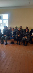 Goranboy rayon Yuxarı Ağcakənd qəsəbəsində müvəqqəti olaraq yaşayan Xocalı rayon sakinlərinin səyyar görüş-qəbulu keçirilmişdir
