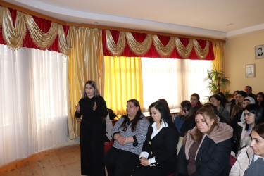 “Təhlükəsiz ailə güclü cəmiyyət deməkdir” mövzusunda maarifləndirici tədbir keçirilmişdir
