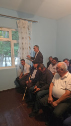 Goranboy rayonunun Meşəli qəsəbəsində müvəqqəti məskunlaşmış Xocalı rayon sakinlərinin səyyar görüş-qəbulu keçirilmişdir