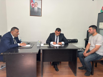 Bakı şəhəri Nərimanov rayonunda  müvəqqəti olaraq yaşayan Xocalı rayon sakinlərinin səyyar görüş-qəbulu keçirilmişdir