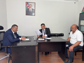 Bakı şəhəri Nərimanov rayonunda  müvəqqəti olaraq yaşayan Xocalı rayon sakinlərinin səyyar görüş-qəbulu keçirilmişdir