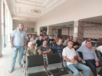 Xəzər rayonunun Mərdəkan qəsəbəsində müvəqqəti məskunlaşmış Xocalı rayon sakinlərinin səyyar görüş-qəbulu keçirilmişdir