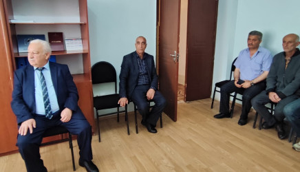 Qəbələ şəhərində müvəqqəti olaraq yaşayan Xocalı rayon sakinlərinin səyyar görüş-qəbulu keçirilmişdir