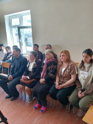 Goranboy rayon Yuxarı Ağcakənd qəsəbəsində müvəqqəti məskunlaşmış Xocalı rayon sakinlərinin səyyar görüş-qəbulu keçirilmişdir.