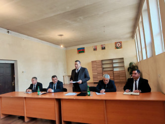 Gəncə şəhərində müvəqqəti olaraq yaşayan Xocalı rayon sakinlərinin səyyar görüş-qəbulu keçirilmişdir
