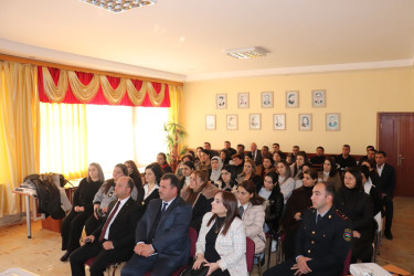 “Təhlükəsiz ailə güclü cəmiyyət deməkdir” mövzusunda maarifləndirici tədbir keçirilmişdir