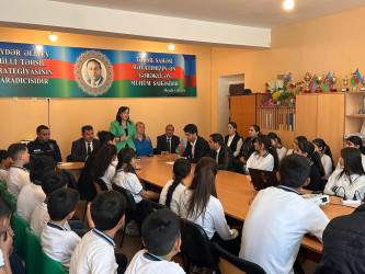 “Narkomanlığa və narkotik vasitələrin qanunsuz dövriyyəsinə qarşı mübarizə”, "Erkən nikah və onun fəsadları", “Məişət zorakılığına qarşı mübarizə” mövzularında silsilə maarifləndirici tədbirlər davam edir