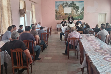 Mingəçevir şəhərində müvəqqəti olaraq məskunlaşmış Xocalı rayon sakinlərinin səyyar görüş-qəbulu keçirilmişdir