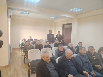 Bərdə rayonunda müvəqqəti məskunlaşmış Xocalı rayon sakinlərinin səyyar görüş-qəbulu keçirilmişdir.