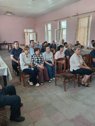 Mingəçevir şəhəri Yeni həyat qəsəbəsində müvəqqəti məskunlaşmış Xocalı rayon sakinlərinin səyyar görüş-qəbulu keçirilmişdir