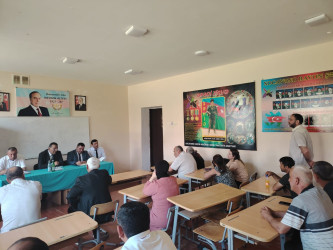 Ağcabədi rayonunda müvəqqəti məskunlaşmış Xocalı rayon sakinlərinin səyyar görüş-qəbulu keçirilmişdir