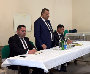 Abşeron rayonunda müvəqqəti olaraq məskunlaşmış Xocalı rayon sakinlərinin səyyar görüş-qəbulu keçirilmişdir