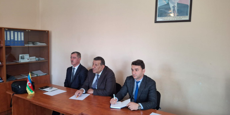Şəki rayonu Hacı Çələbixan qəsəbəsində müvəqqəti məskunlaşmış Xocalı rayon sakinlərinin səyyar görüş-qəbulu keçirilmişdir