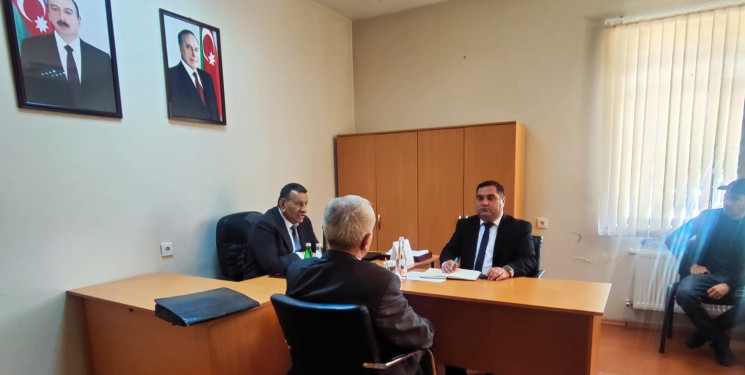 Zaqatala rayonunda müvəqqəti olaraq yaşayan Xocalı rayon sakinlərinin səyyar görüş-qəbulu keçirilmişdir