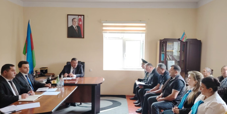 Goranboy rayonu Börü qəsəbəsində müvəqqəti olaraq yaşayan Xocalı rayon sakinlərinin səyyar görüş-qəbulu keçirilmişdir
