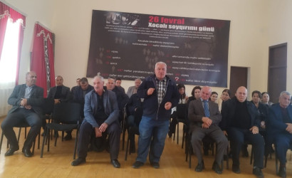 Gəncə şəhəri Yeni qəsəbə-2-də müvəqqəti olaraq yaşayan Xocalı rayon sakinlərinin səyyar görüş-qəbulu keçirilmişdir