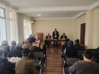Tərtər rayonu Şıxarx qəsəbəsində yaşayan Xocalı rayon sakinlərinin səyyar görüş-qəbulu keçirilmişdir
