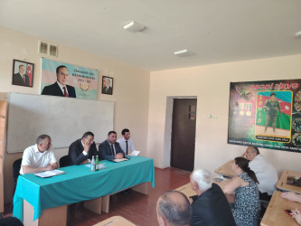 Ağcabədi rayonunda müvəqqəti məskunlaşmış Xocalı rayon sakinlərinin səyyar görüş-qəbulu keçirilmişdir