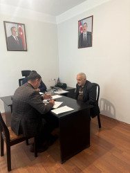 Bakı şəhərində müvəqqəti məskunlaşmış Xocalı rayon sakinlərinin səyyar görüş-qəbulu keçirilmişdir.